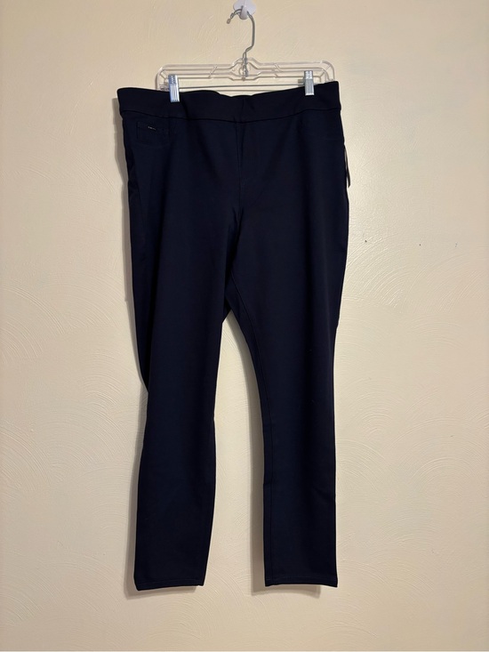 Nine West Pants - 🆕 Nine West Skinny Pull On Pants Navy Blue Stretch XL NWT